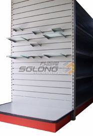 Slatwall সেল্ফ স্লট সুপারমার্কেট প্রদর্শন স্ট্যান্ড, সুপারমার্কেট ডিসপ্লে শেলফে
