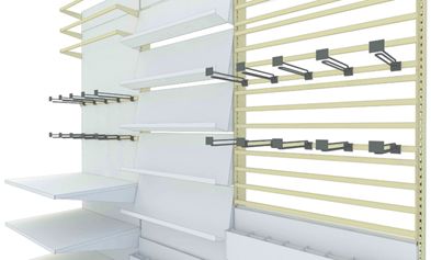 Customizable Supermarket Display Rack 30×80mm Upright Heavy Duty