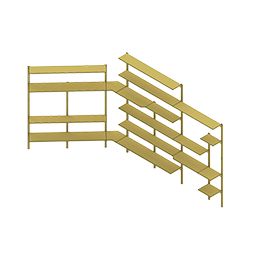 সুপারমার্কেট শেল্ফিং সিস্টেম 1500 মিমি মডুলার ডিসপ্লে র্যাক